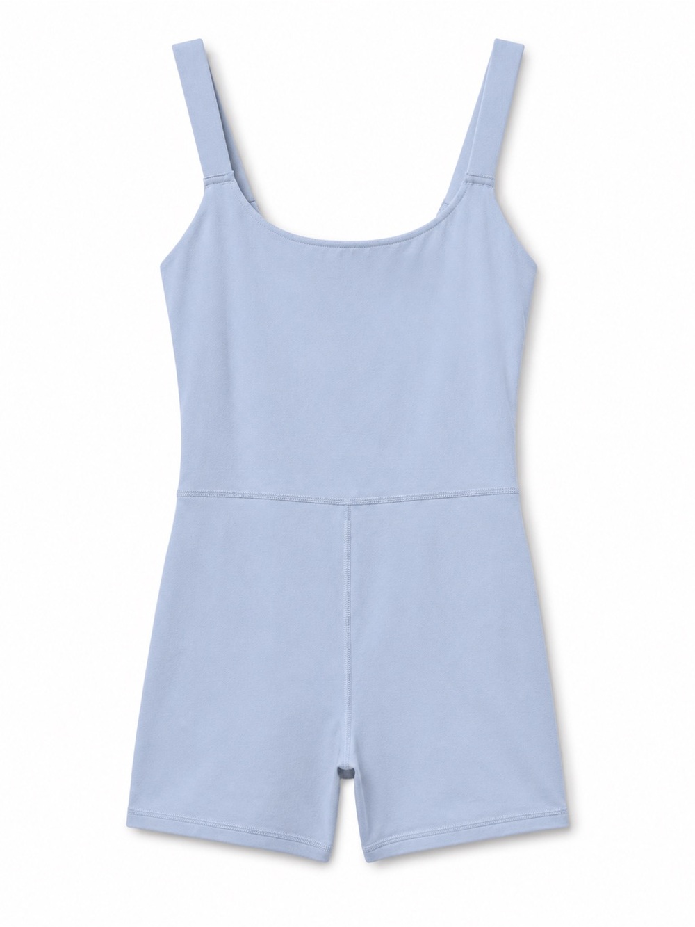 Aerie Offline Light Blue Shelf Bra Biker Short Romper Women’s XS Yoga Activewear